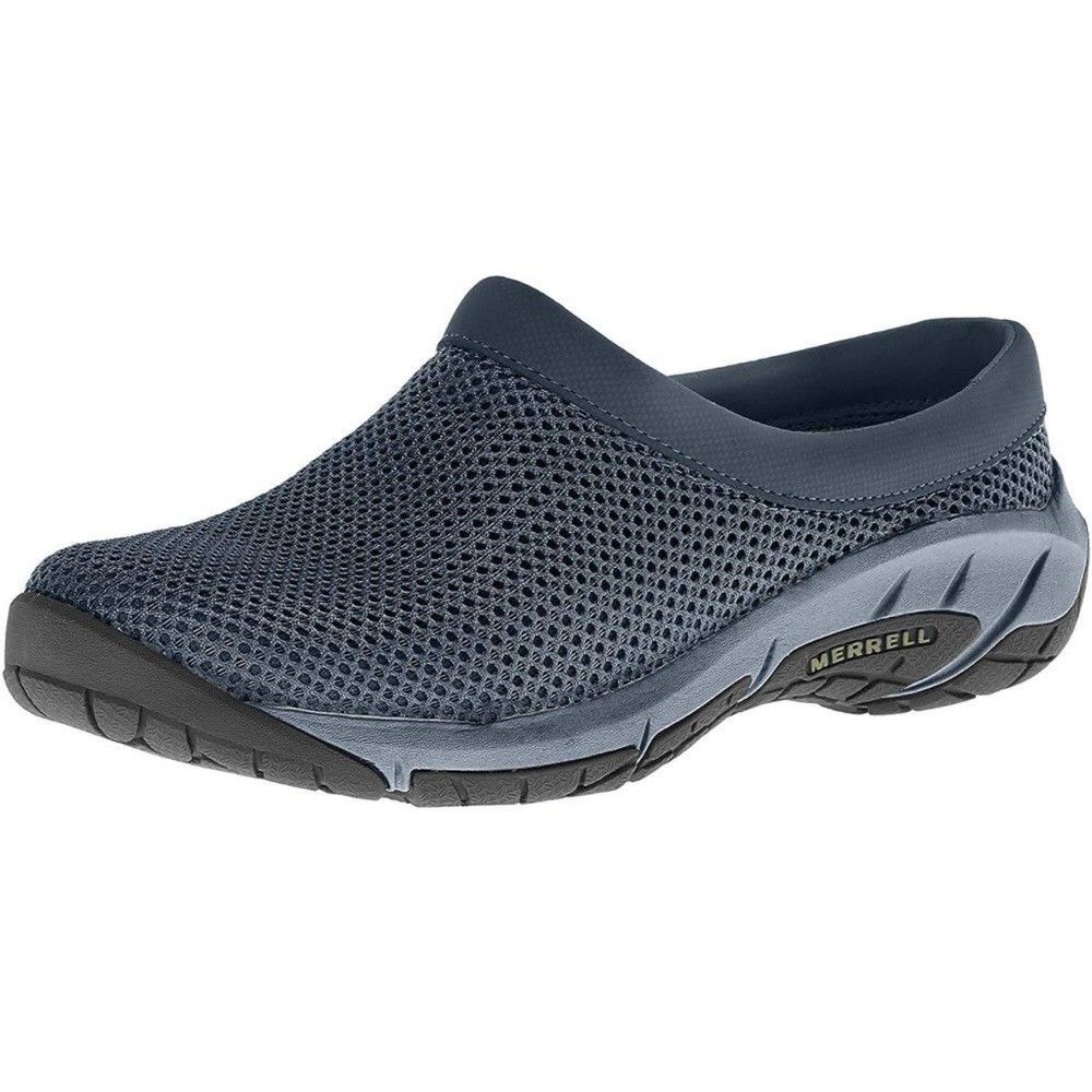 Merrell Encore Breeze 3 Mesh Clogs Womens Sz 8 Navy Slip On Comfort Shoes EUC